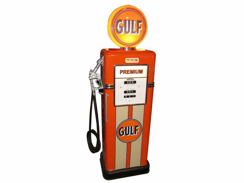 Incredible 1948 Gulf Oil Bowser Model #585 restored service s