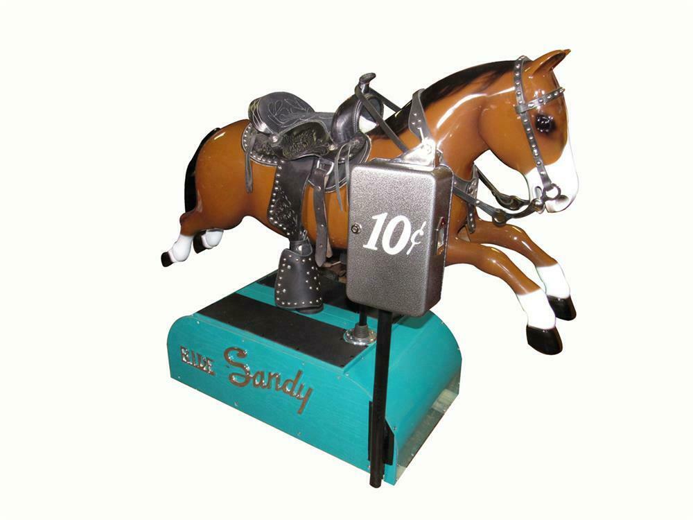 Nifty 1950s restored 'Ride Sandy the Horse' coinoperated kid