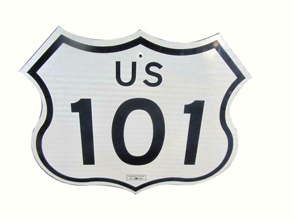 Desirable U.S. 101 highway 'Pacific Coast Highway' die-cut me