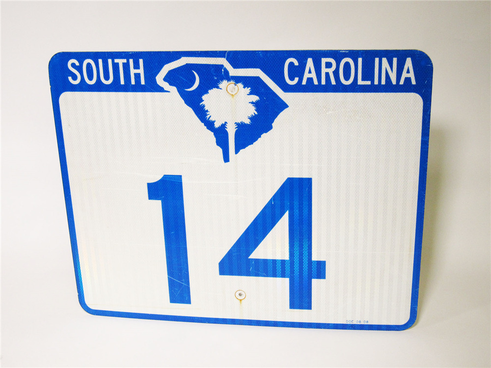 CHOICE VINTAGE SOUTH CAROLINA HIGHWAY #20 METAL ROAD SIGN WIT