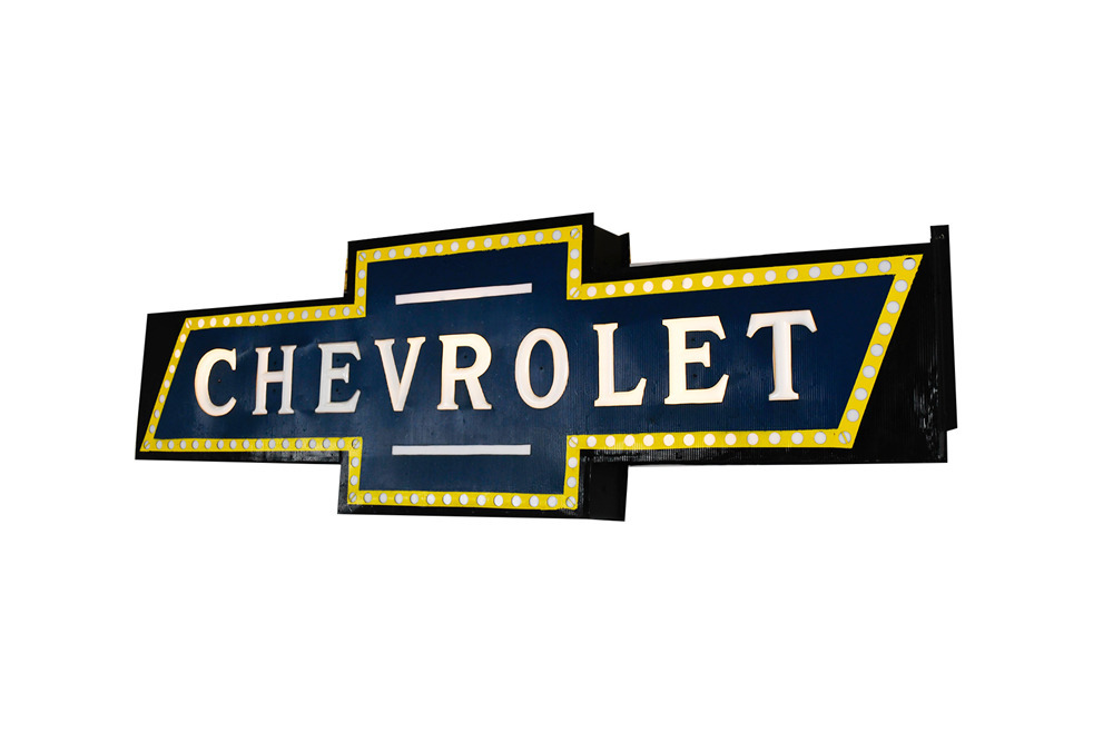 LATE 1920S-EARLY '30S CHEVROLET AUTOMOBILES DEALERSHIP SIGN