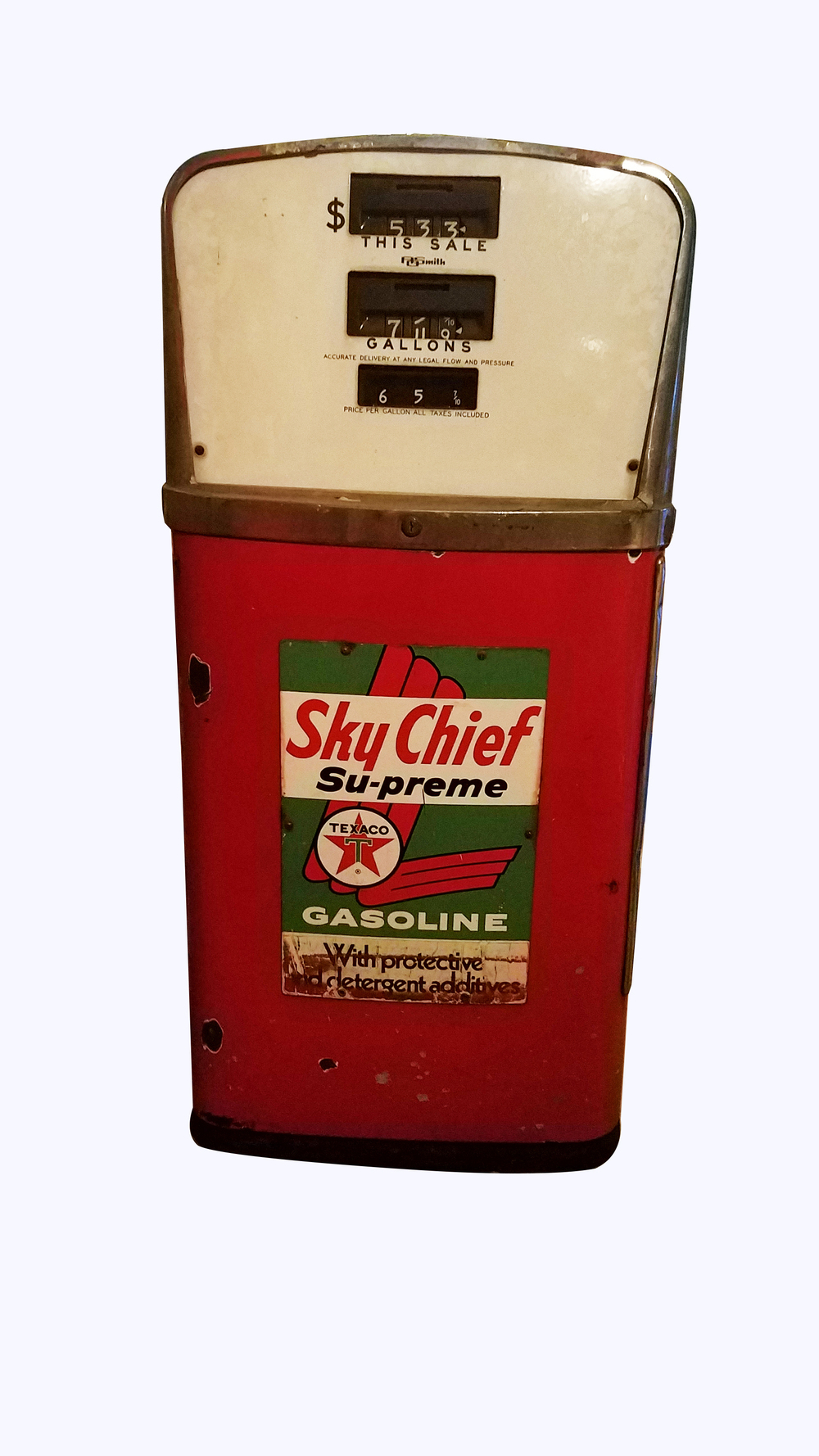 EARLY 1960S AO SMITH TEXACO OIL GAS PUMP