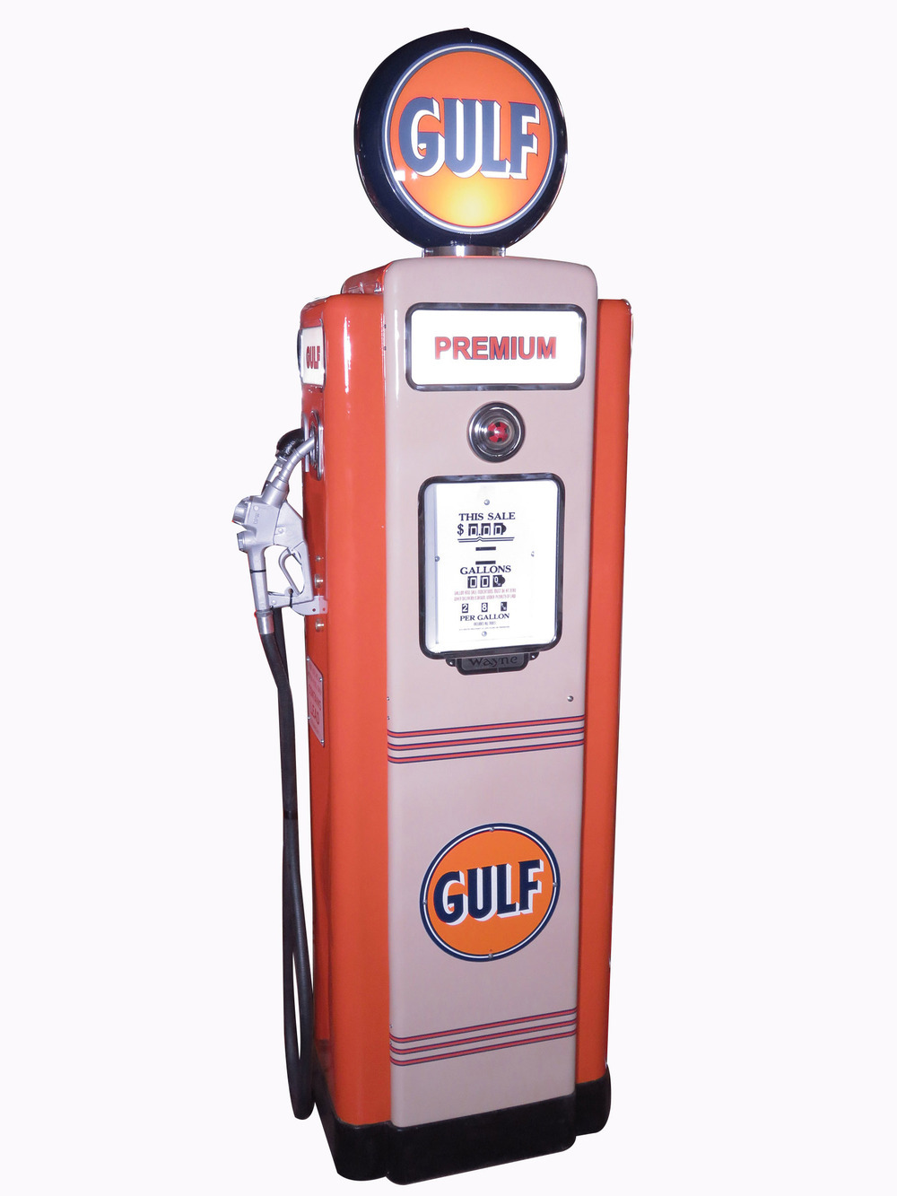 1940S-50S GULF OIL WAYNE #70 GAS PUMP