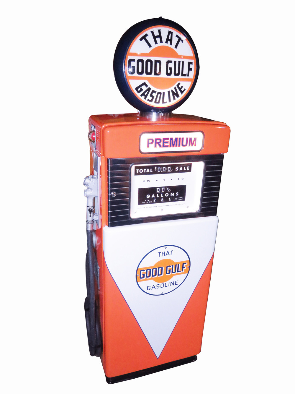 LATE 1950S-60S GOOD GULF GASOLINE GAS PUMP - Front 3/4 - 237614