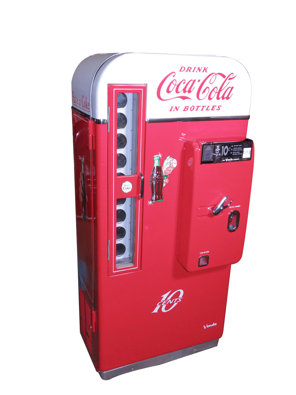 1950S COCA-COLA COIN-OPERATED SODA MACHINE - Front 3/4 - 238949