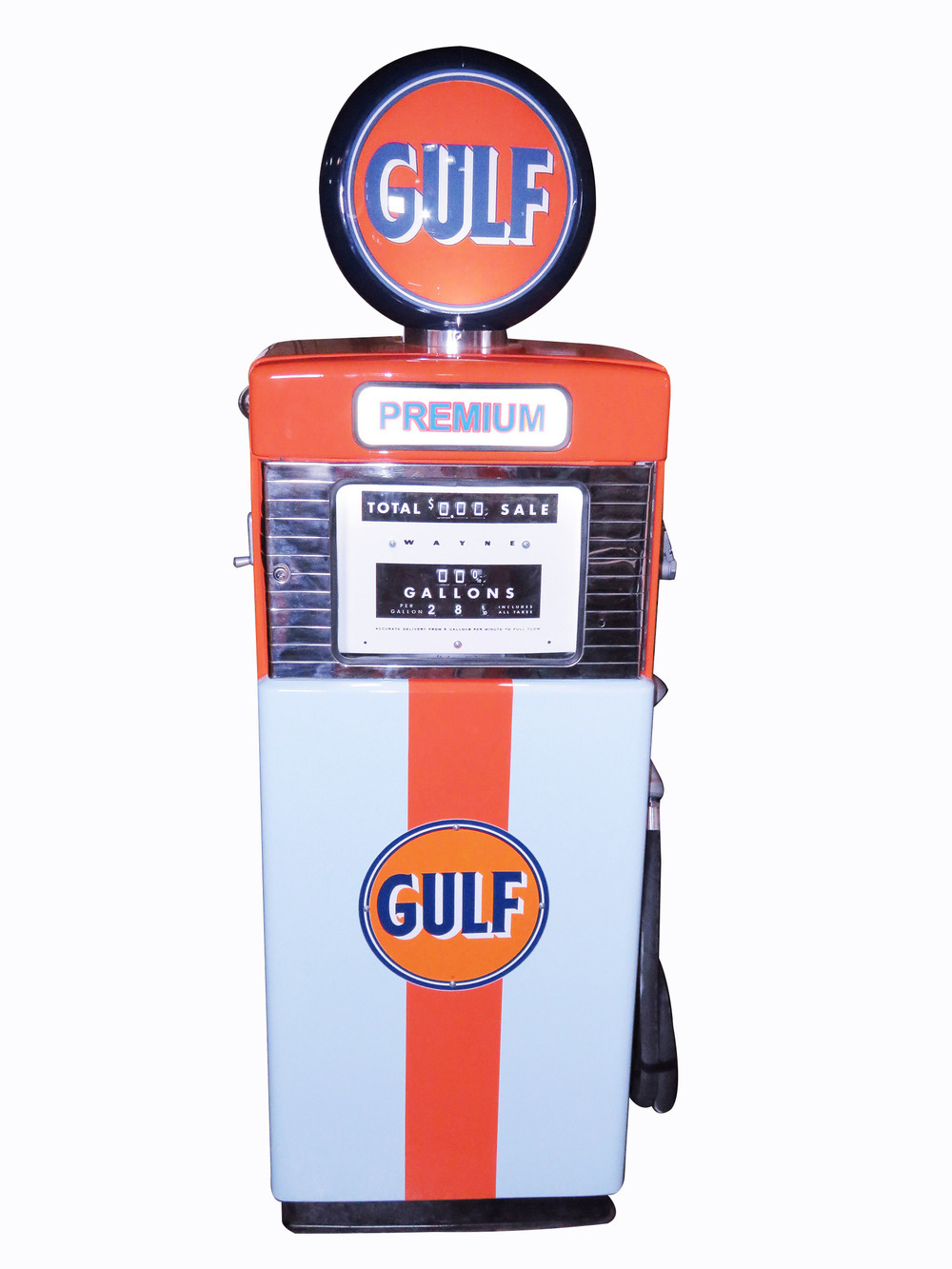 LATE 1950S GULF OIL GAS PUMP