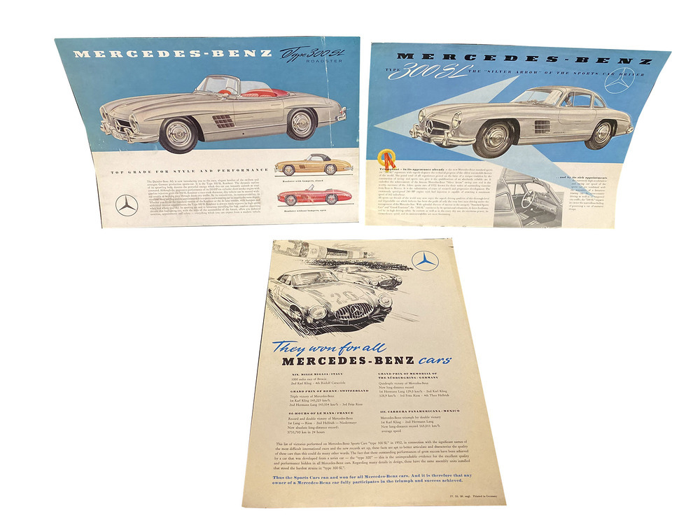 Lot Of Three Mercedes Benz Sales Brochures