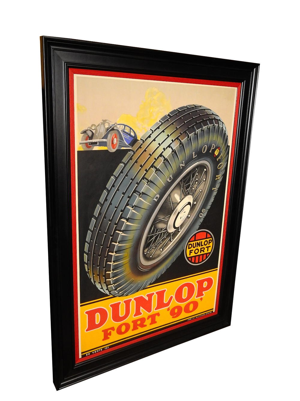 20x30 Dunlop Tires Vintage Style 1930 Auto Advertising Poster