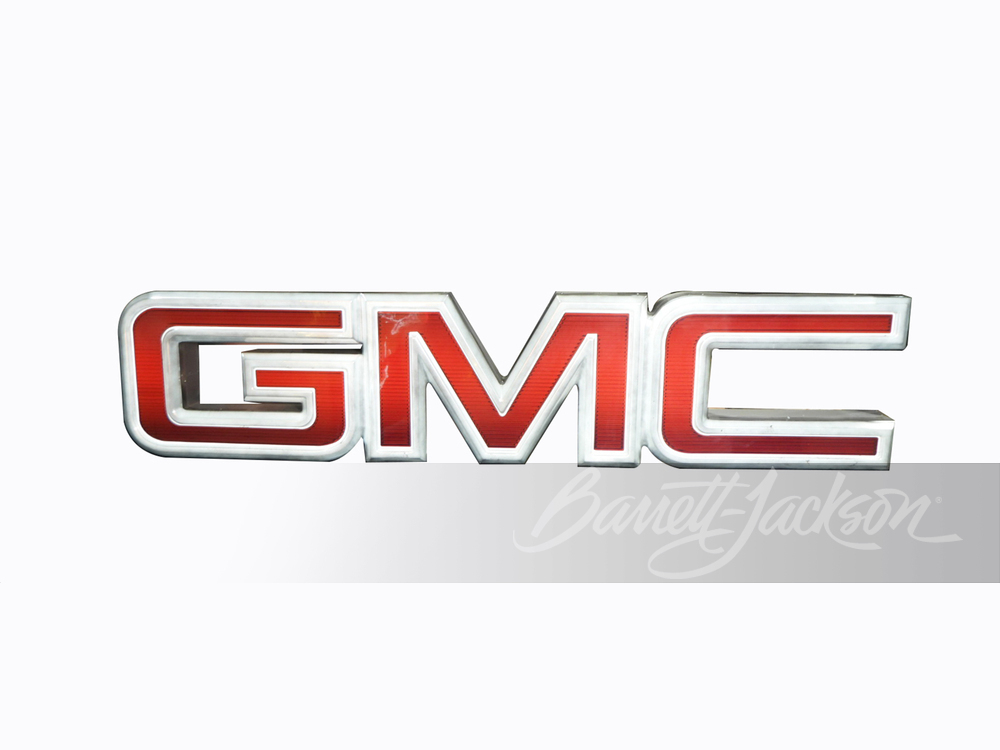 LARGE THREE-DIMENSIONAL GMC DEALERSHIP MARQUEE SIGN