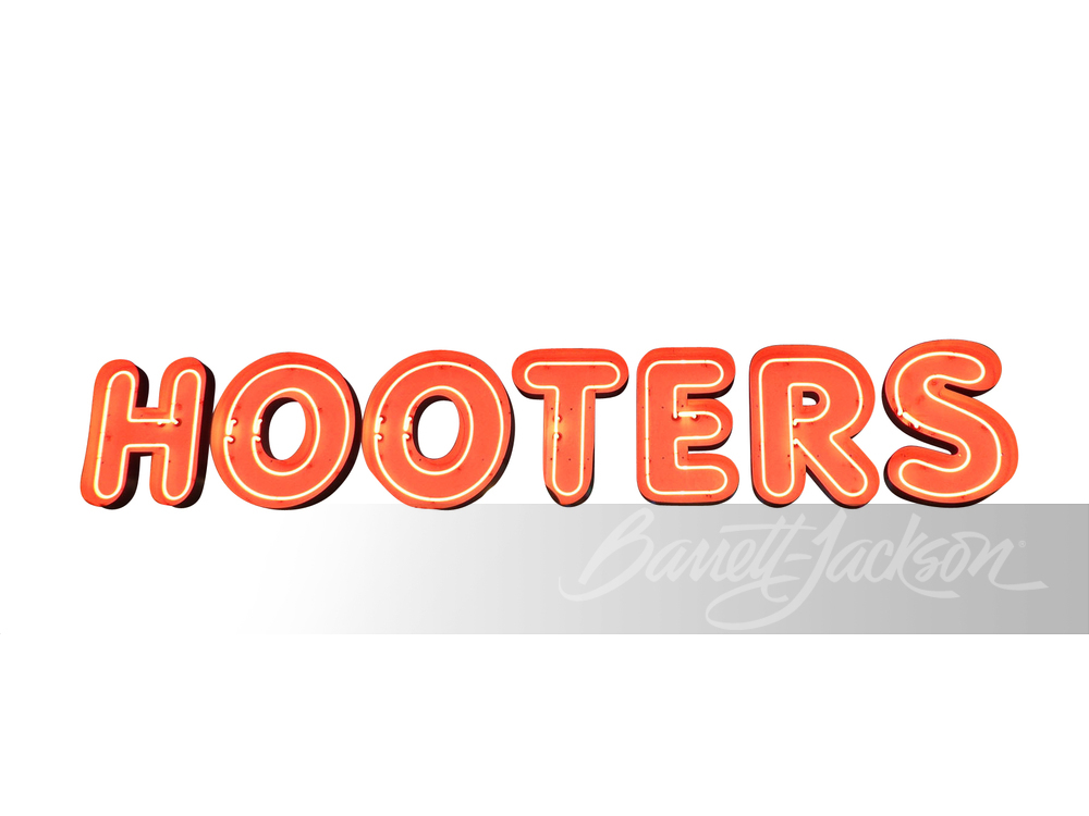 'HOOTERS' RESTAURANT CHANNEL LETTER NEON SIGN