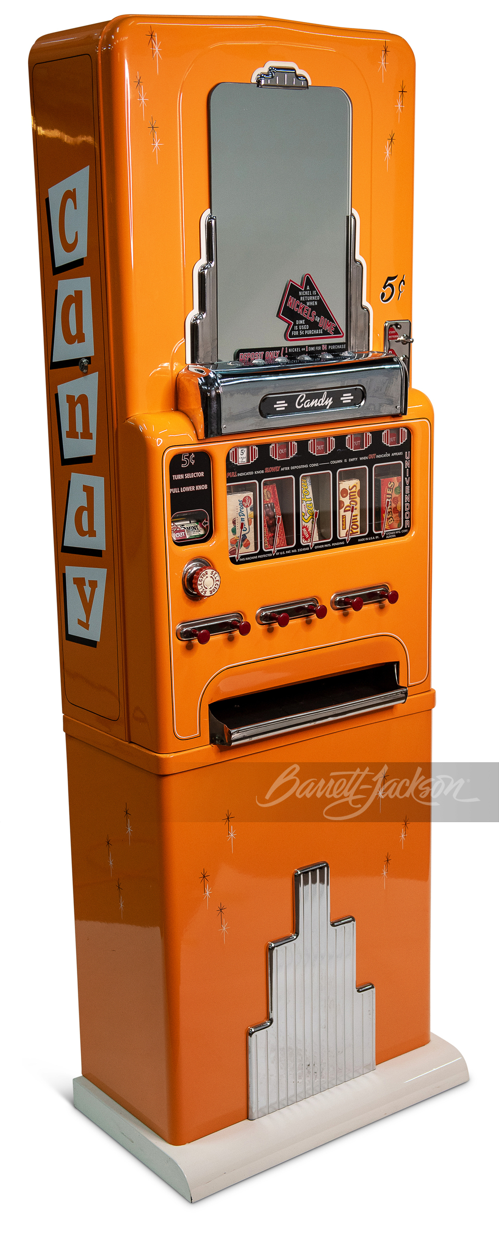 1930S-40S STONER SIX-SELECTION CANDY MACHINE - Front 3/4 - 246357