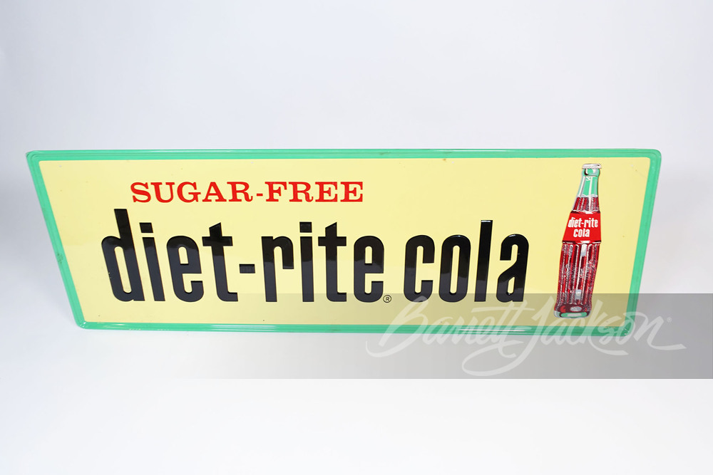 LATE 1950S SUGAR-FREE DIET-RITE COLA TIN SIGN
