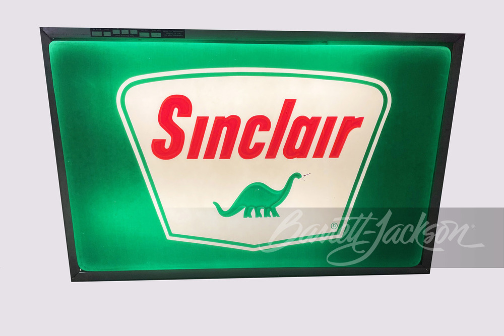 SINCLAIR OIL VINTAGE LIGHT-UP SIGN - Front 3/4 - 254752