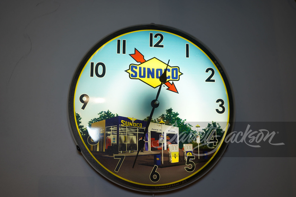 REPRODUCTION SUNOCO OIL CLOCK