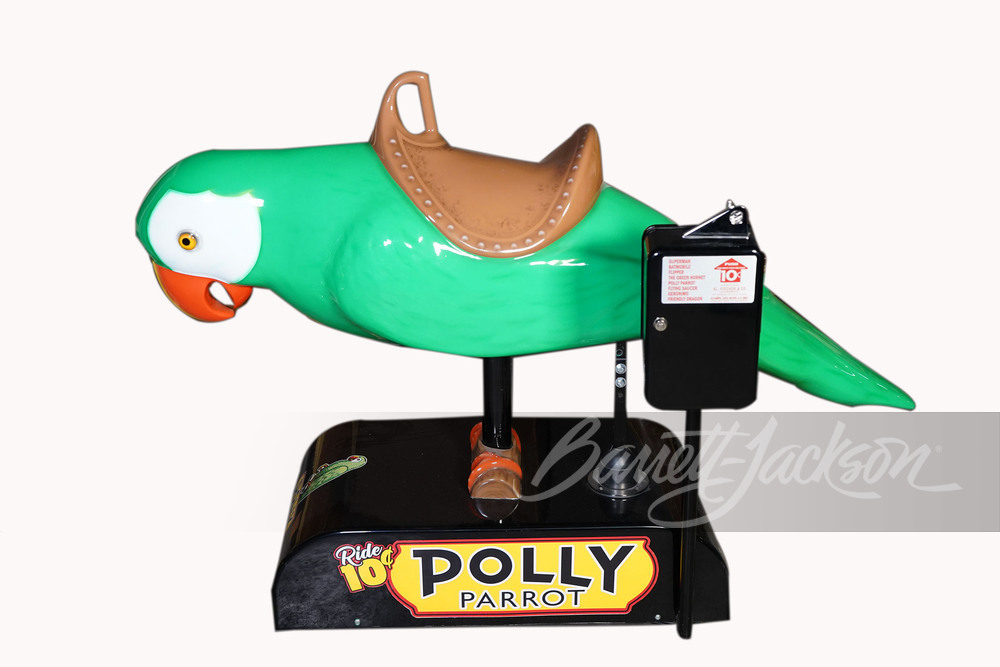 Parrot Coin Machine POLLY PARROT COIN-OPERATED KIDDIE RIDE - Front 3/4 - 258844