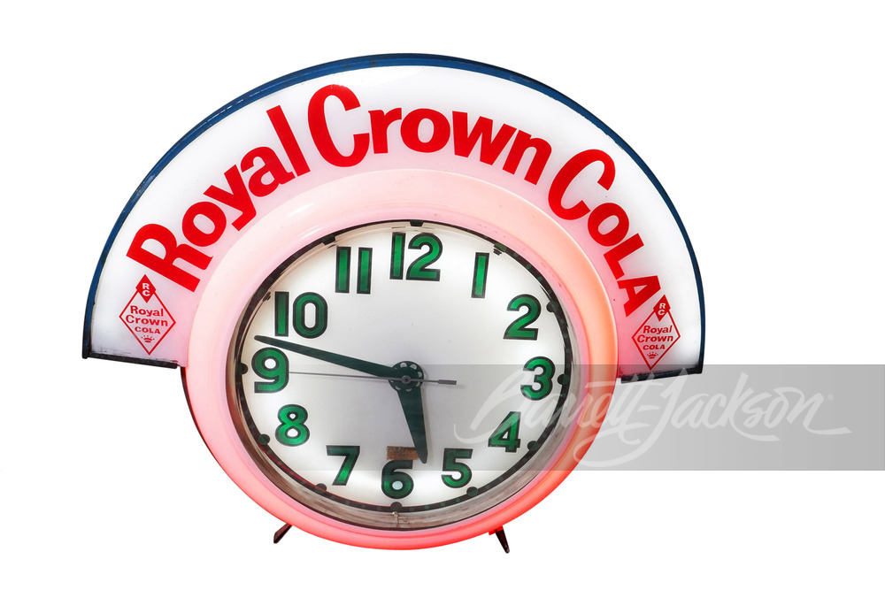 1950s Royal Crown Cola Neon Clock