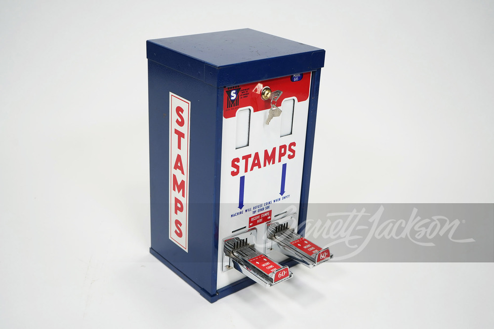 VINTAGE USPS COINOPERATED STAMP MACHINE