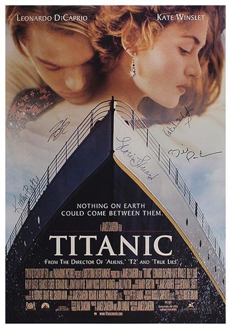 Movie Titanic Cast Autographed Preprint Signed Photo Fridge Magnet 