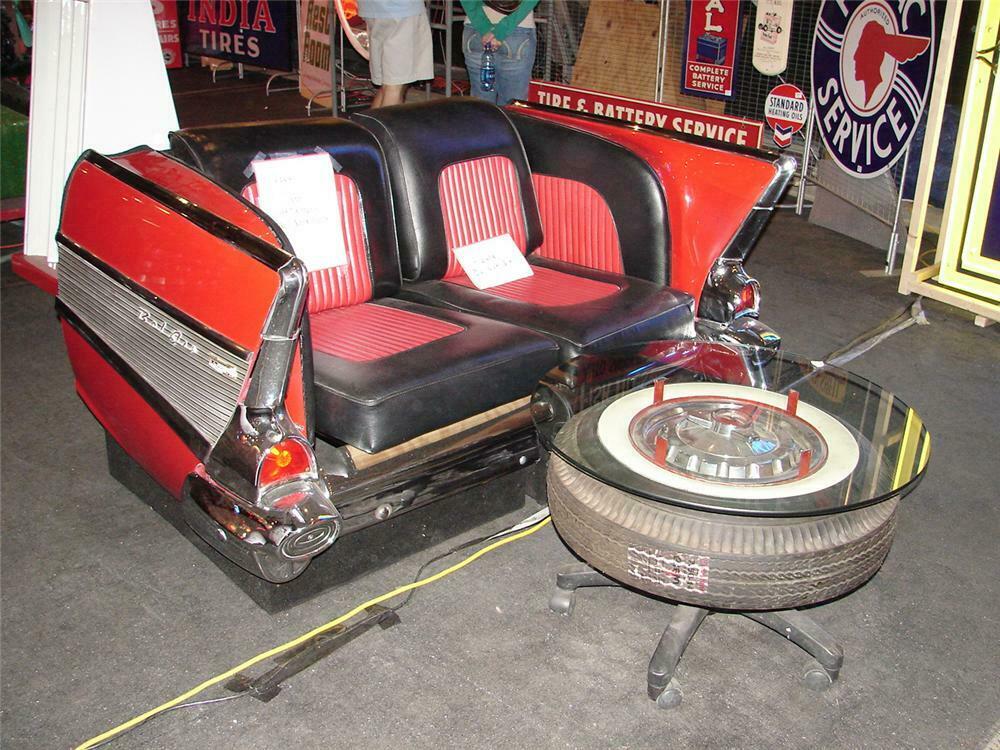 Stunning 1957 Chevy Bel Air Chairs Made From The Rear Of An A