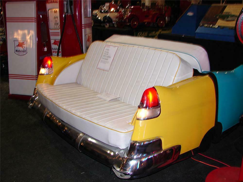 Stunning 1953 Cadillac car couch. Expertly made from an auth