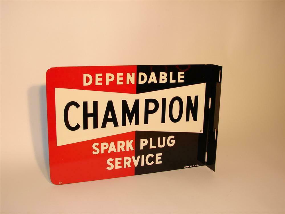 Flawless N.O.S. late 50se-early 60s Champion Spark Plugs tin