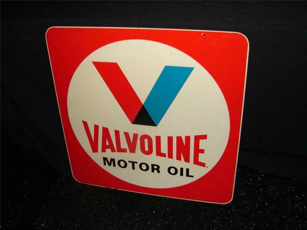 N.O.S. Valvoline Motor Oil double-sided tin garage sign