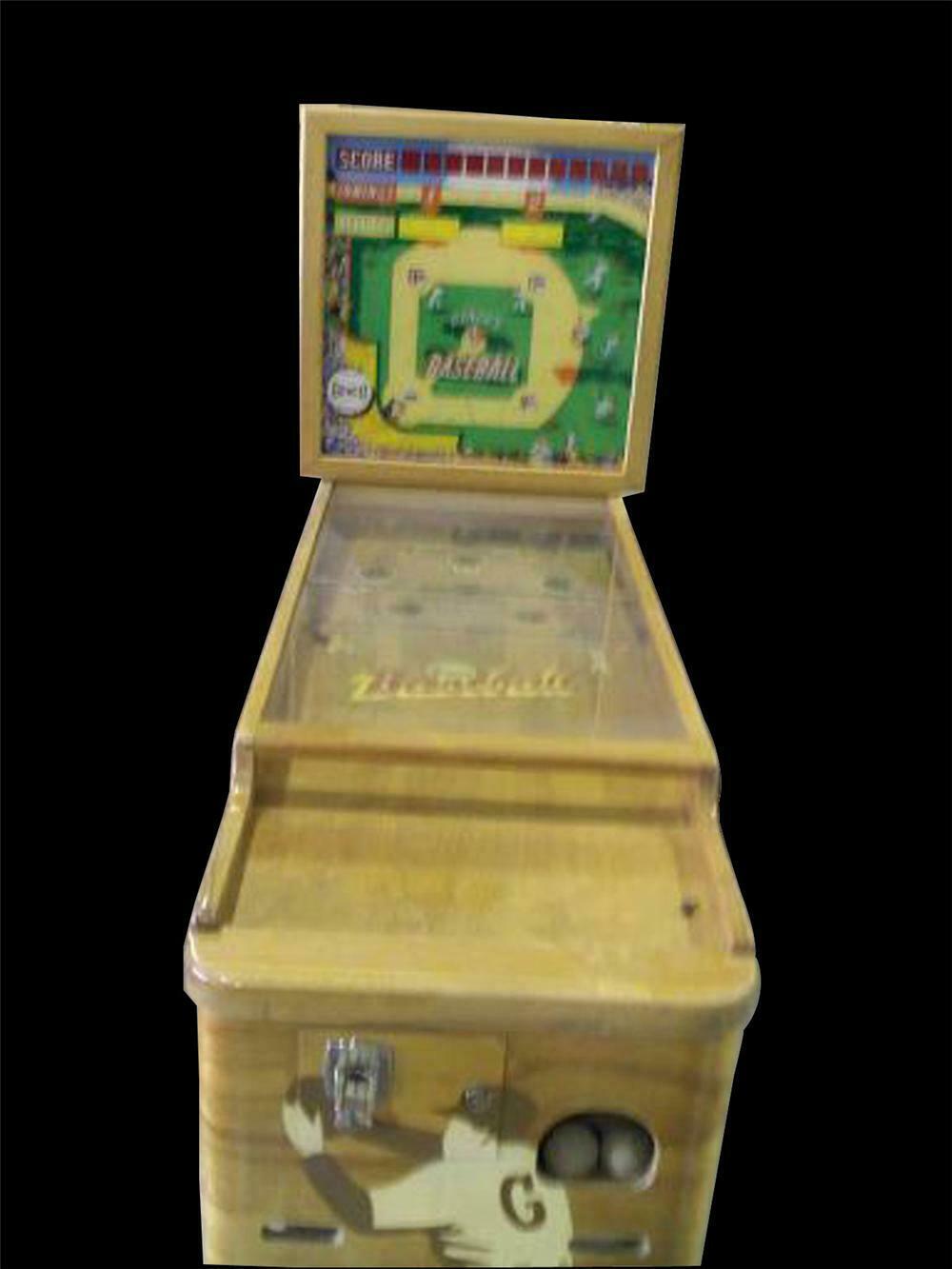 Unbelievable 1940s Genco Baseball coinoperated arcade game.