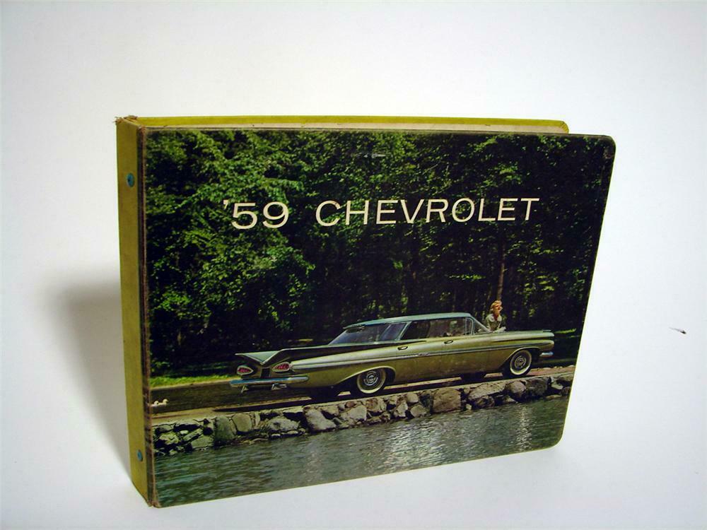 Very hard to find 1959 Chevrolet showroom sales dealer book.
