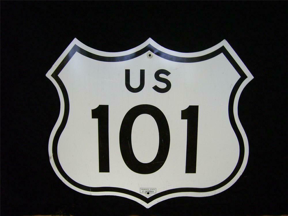 Neat California U.S. Highway #101 single-sided road sign.