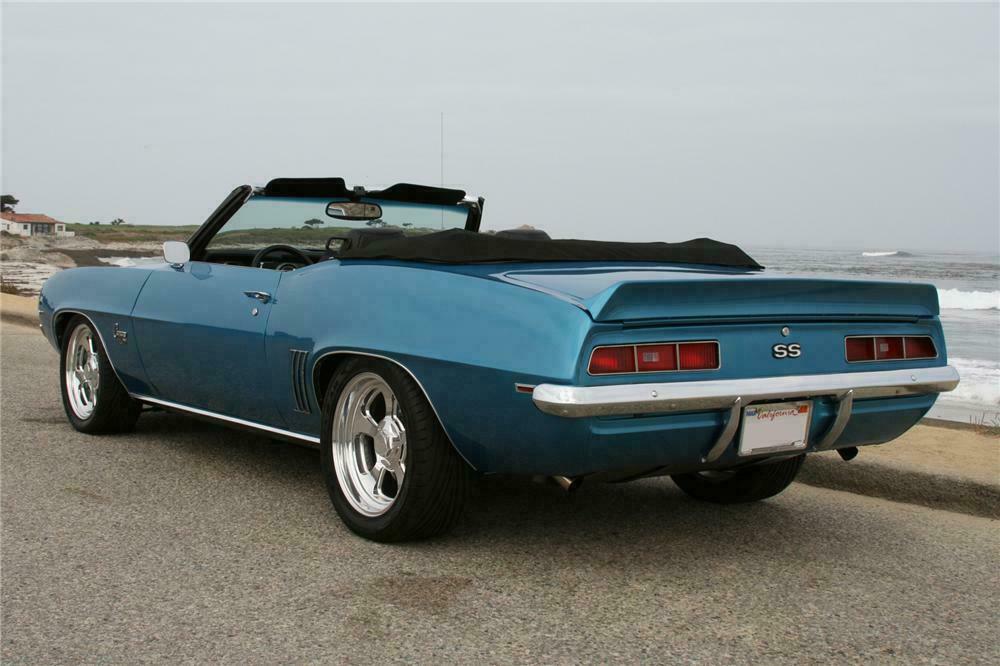 1969 CHEVROLET CAMARO CUSTOM CONVERTIBLE - Rear 3/4 - 102037