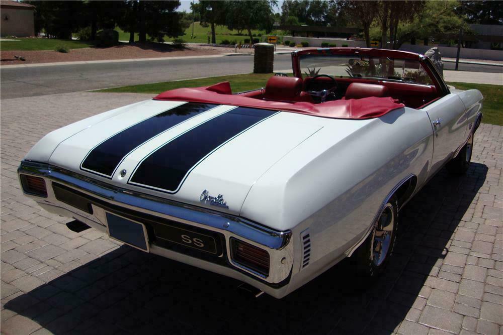 1970 CHEVROLET CHEVELLE SS LS5 CONVERTIBLE - Rear 3/4 - 108124