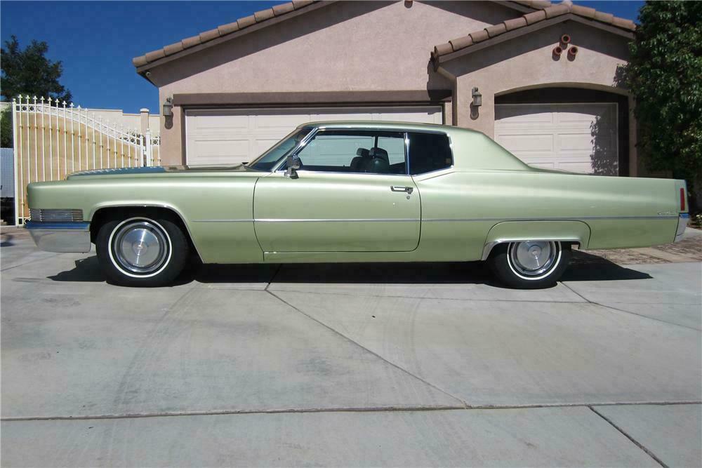 1970 CADILLAC DE VILLE 2 DOOR COUPE - Side Profile - 112652
