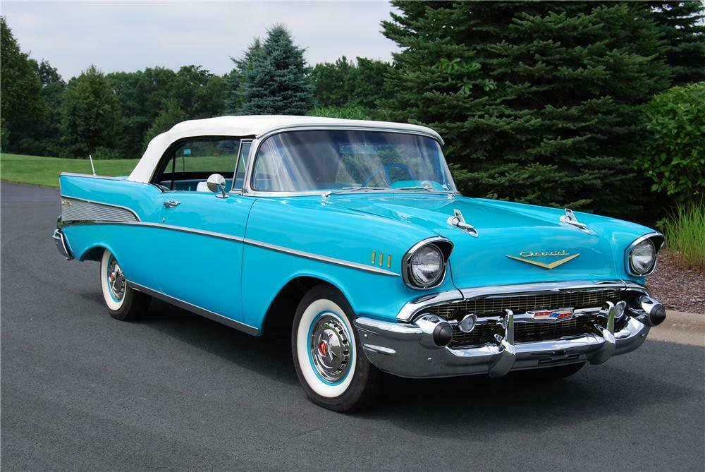 1957 Chevrolet Bel Air Convertible - 57 Chevy Tropical Turquoise Paint Code