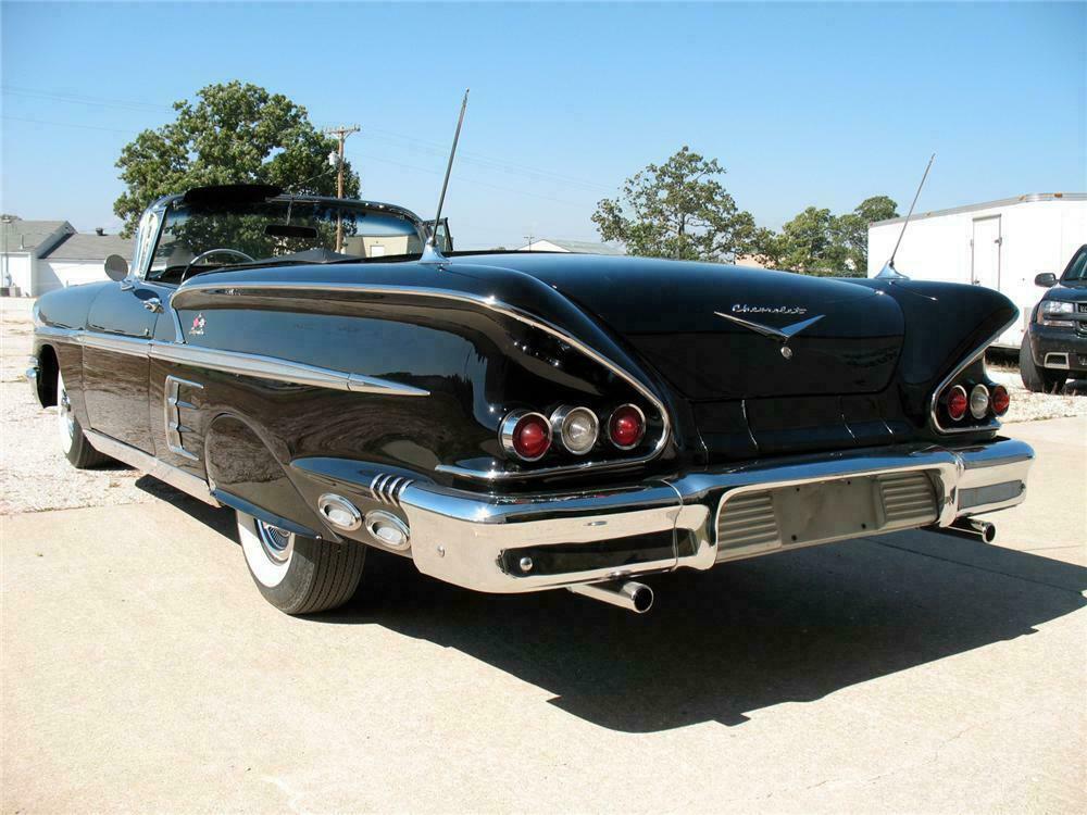1958 CHEVROLET IMPALA CONVERTIBLE - Rear 3/4 - 115925