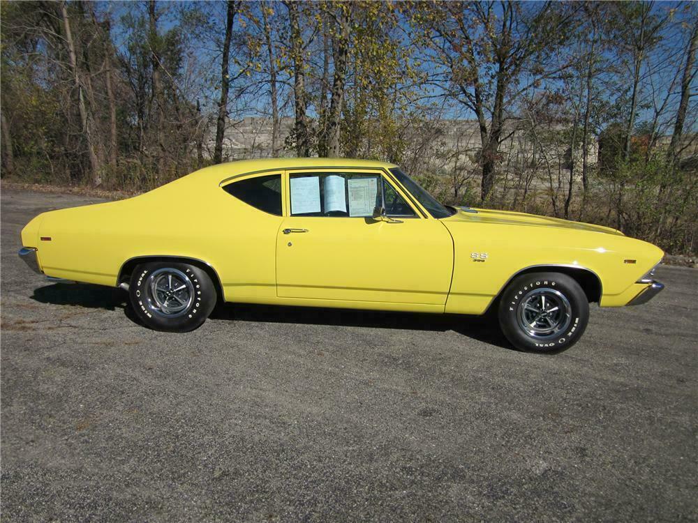1969 CHEVROLET CHEVELLE 300 DELUXE 2 DOOR PILLAR COUPE - Front 3/4 - 115995