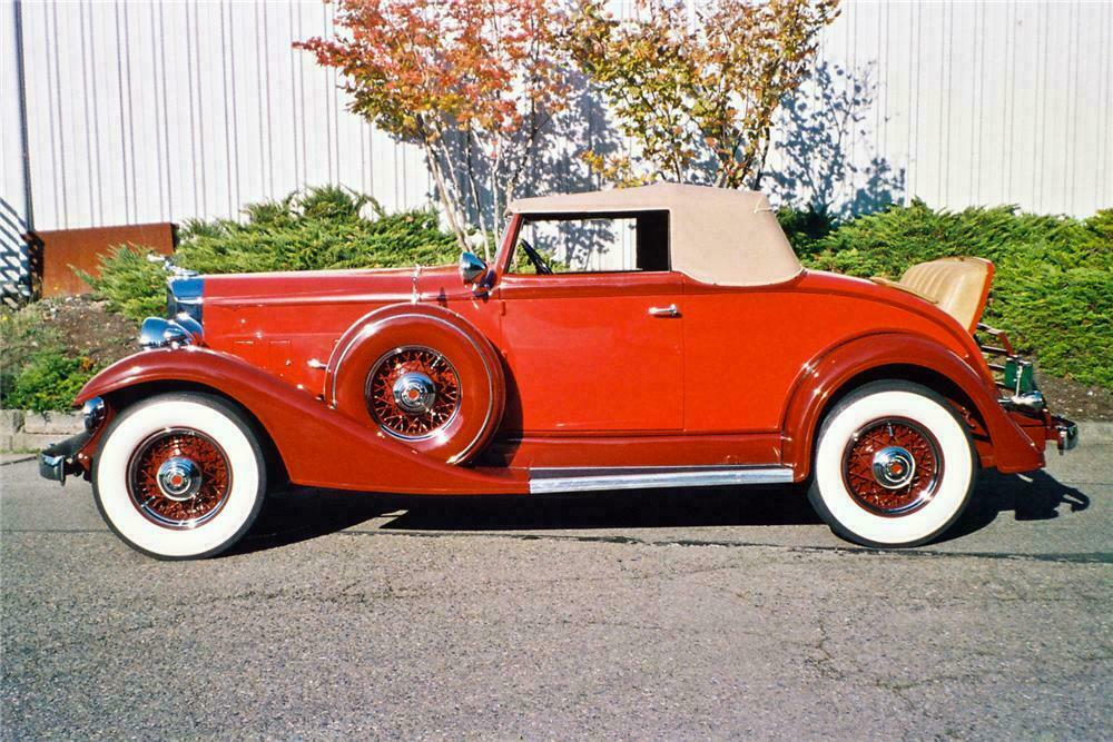 1933 PACKARD 1001 COUPE ROADSTER - Side Profile - 116046