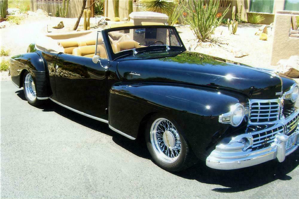 1948 LINCOLN CONTINENTAL CUSTOM CABRIOLET - Front 3/4 - 116160