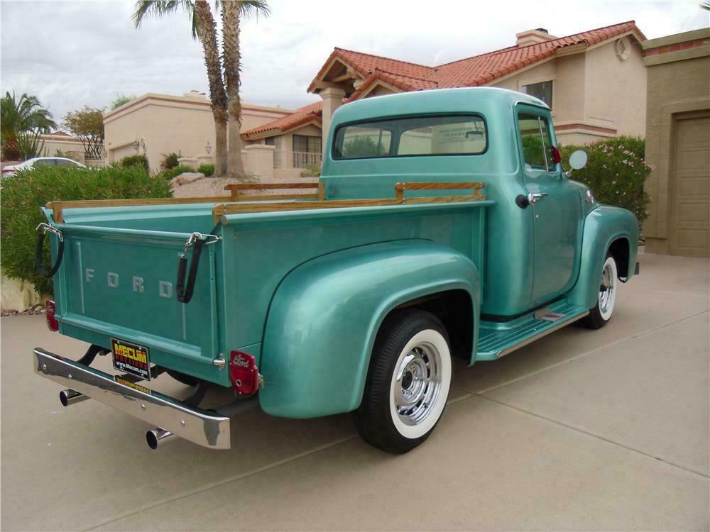1956 FORD F-100 CUSTOM PICKUP - Rear 3/4 - 116214