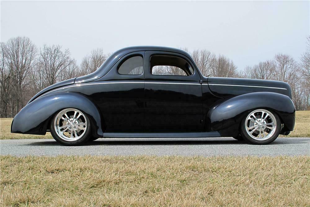 1940 FORD DELUXE CUSTOM 2 DOOR COUPE - Side Profile - 116400