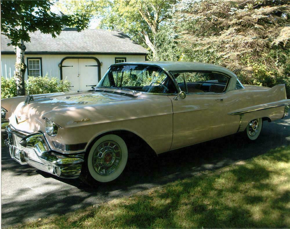 1957 CADILLAC COUPE DE VILLE 2 DOOR COUPE - Rear 3/4 - 116404