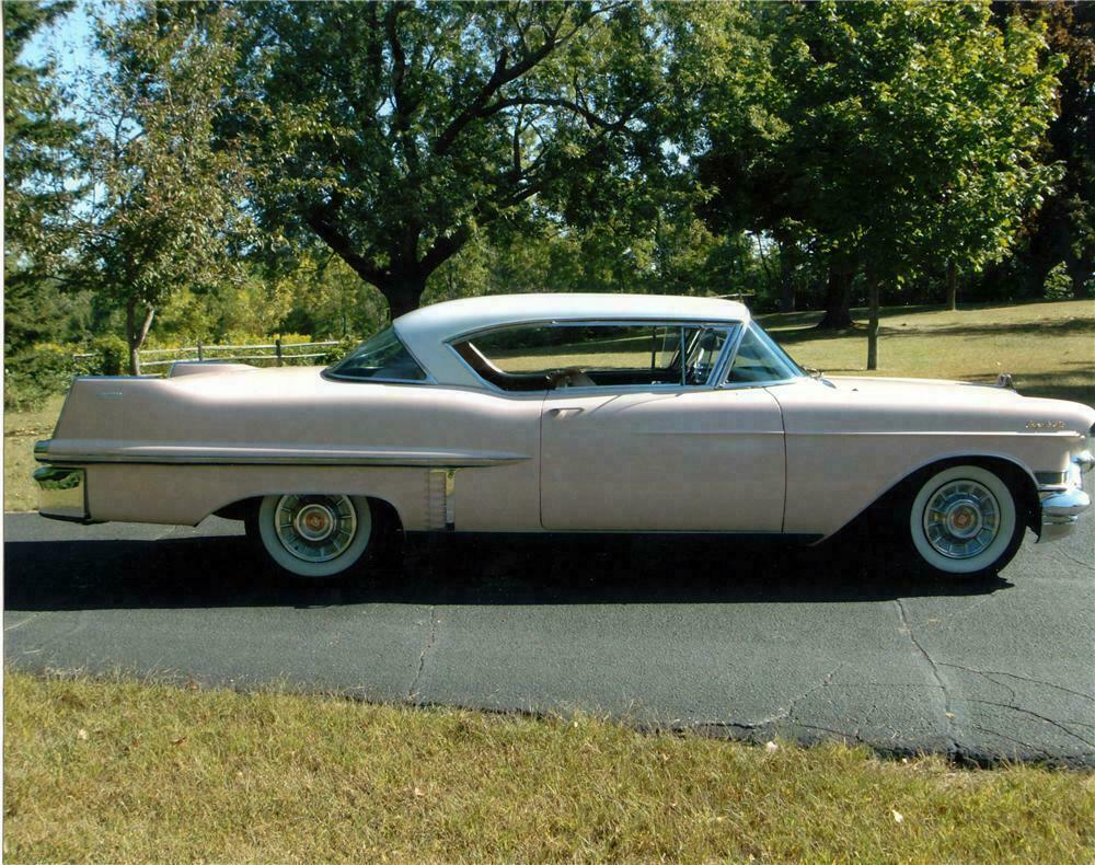 1957 CADILLAC COUPE DE VILLE 2 DOOR COUPE - Side Profile - 116404
