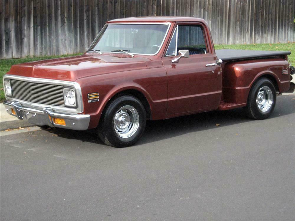 1971 CHEVROLET SHORT BED STEPSIDE CUSTOM PICKUP - Front 3/4 - 116434