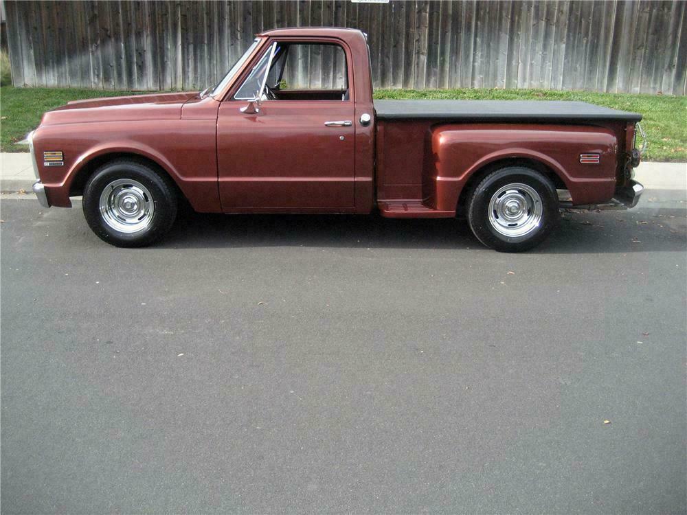1971 CHEVROLET SHORT BED STEPSIDE CUSTOM PICKUP - Side Profile - 116434