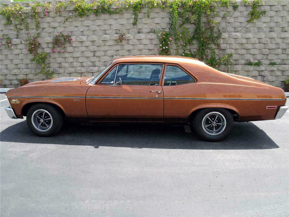 1972 CHEVROLET NOVA SS COUPE - Side Profile - 116520