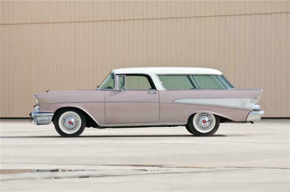 1957 CHEVROLET NOMAD 2 DOOR WAGON - Side Profile - 117105