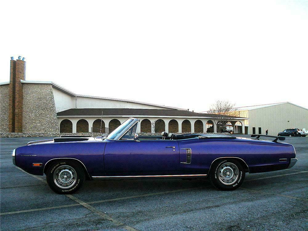 1970 DODGE CORONET 500 CONVERTIBLE - Side Profile - 117144