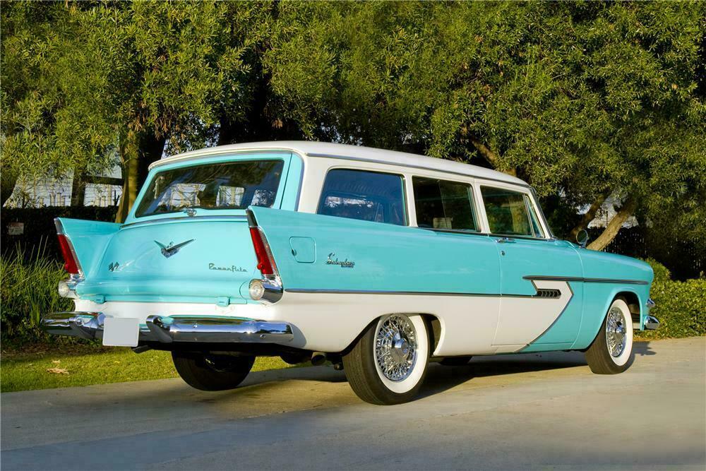 1956 DODGE 2 DOOR WAGON - Rear 3/4 - 117147