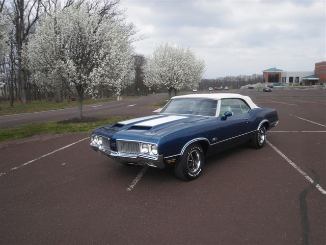 1970 OLDSMOBILE CUTLASS 442 CONVERTIBLE - Side Profile - 125706