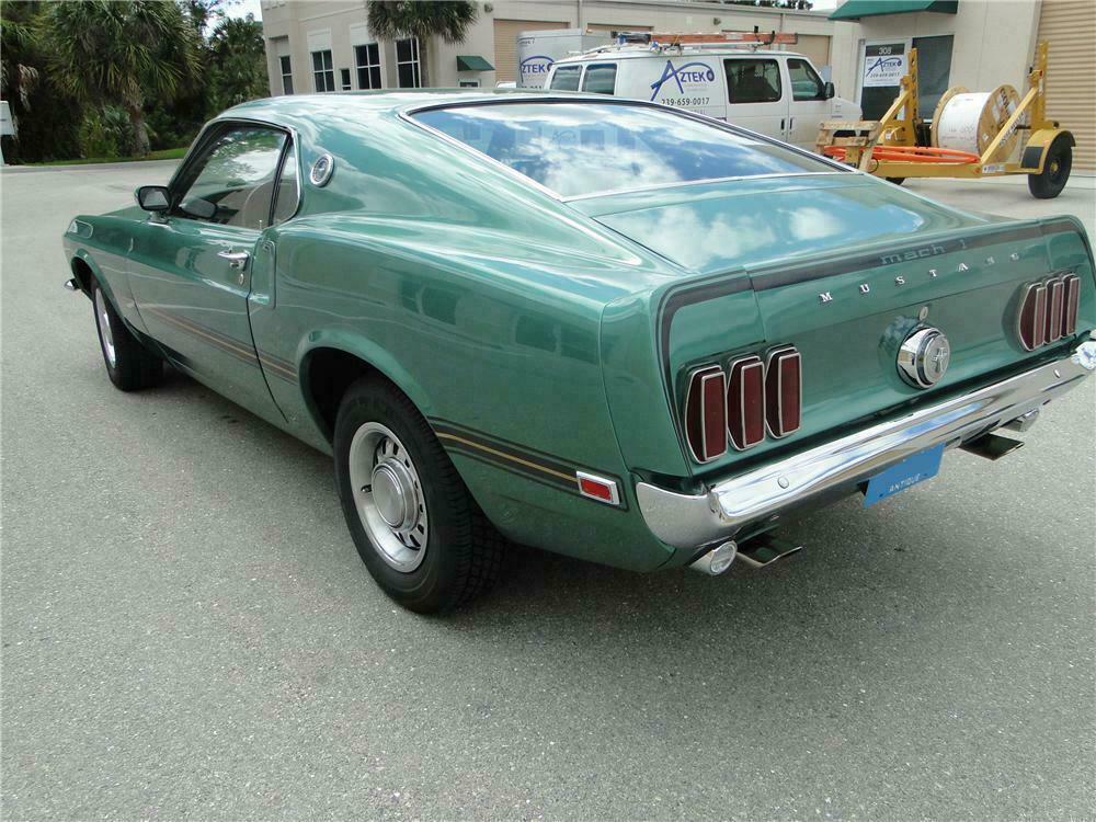 1969 FORD MUSTANG MACH 1 428 SCJ FASTBACK - Rear 3/4 - 125745