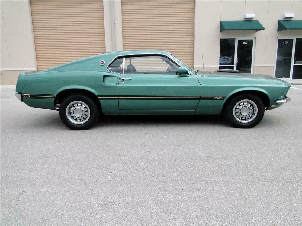 1969 FORD MUSTANG MACH 1 428 SCJ FASTBACK - Side Profile - 125745